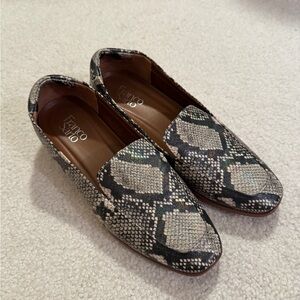 Faux Franco Sarto snakeskin loafers